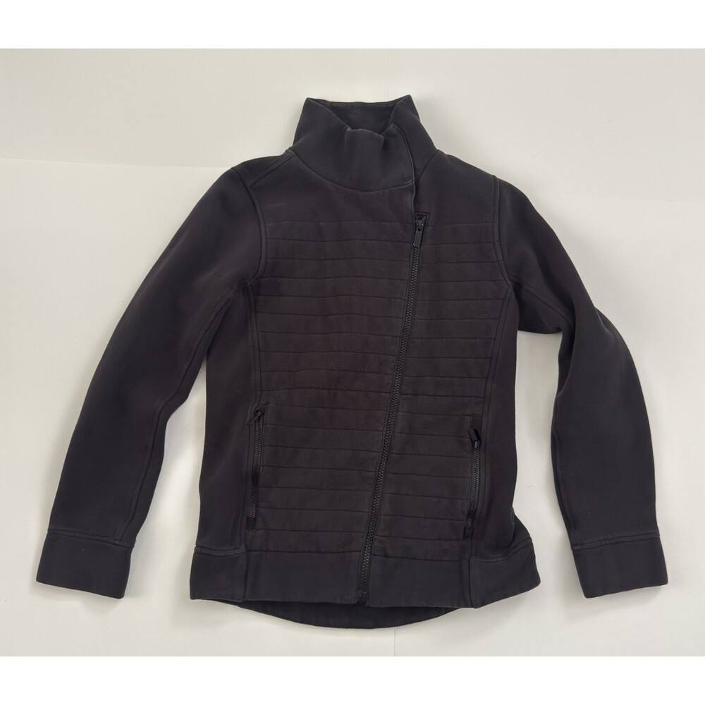 Lululemon Jacket Womens Black Fleece Be True Full Zip Tilt Puffer Size Small